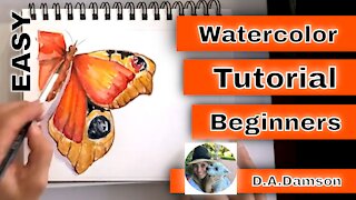 Watercolor Tutorial How To Paint a Butterfly