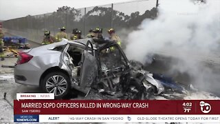 Married SDPD officers killed in wrong-way crash