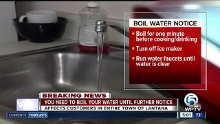 Boil water notice issued for Lantana customers