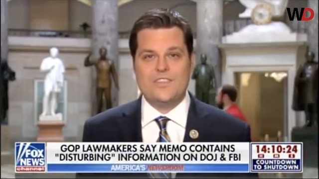 Gaetz - FBI, DOJ Heads Are Going To Roll If This Memo Hits The Public ...