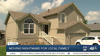 Moving nightmare for local family