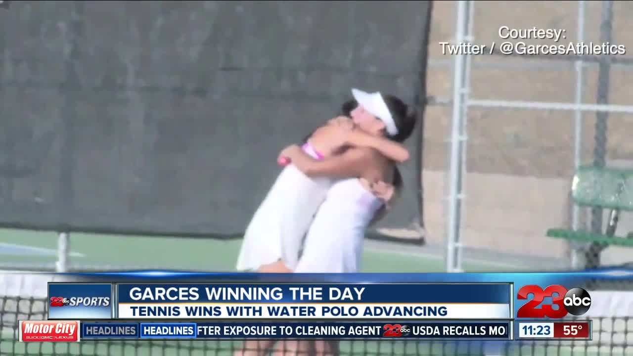 Garces captures Girl's Tennis Doubles Championship