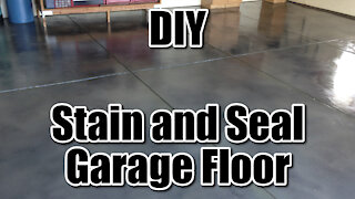 Stain and Seal Garage Floor
