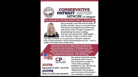 KERRY CASSIDY LIVE Q&A ON CONSERVATIVE PATRIOT NATION WITH PATRIOTMIC