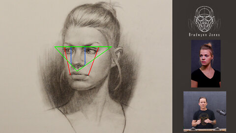 Portrait Drawing Lesson: Facial Triangles