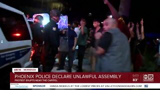 Phoenix police declare unlawful assembly amid George Floyd protests