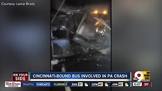 Cincinnati-bound bus involved in PA crash