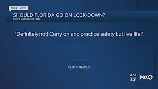 How local Floridians feel about a lockdown