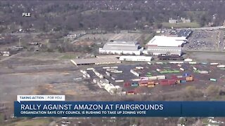 Community group rallying against Amazon distribution center