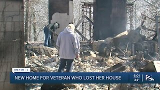 New home for veteran who lost her house