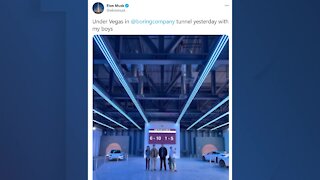 Elon Musk tweets from Boring Company tunnel
