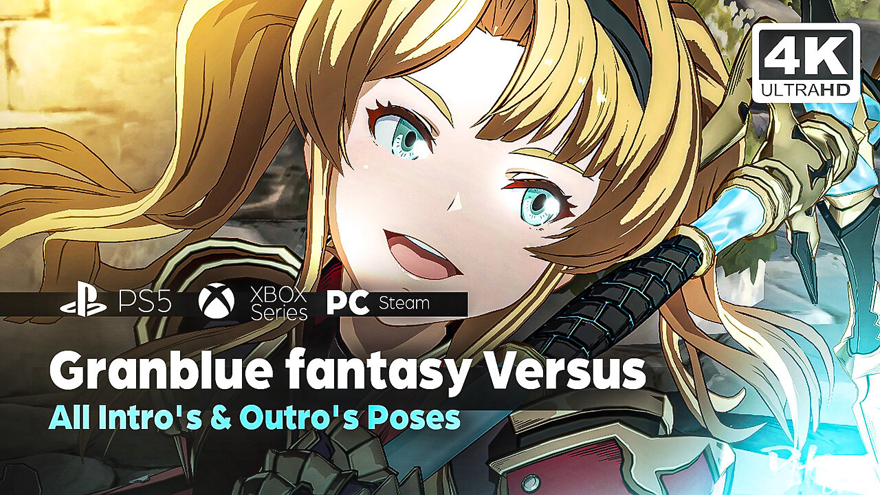 Granblue Fantasy Versus - All Intro's & Outro's Poses (FULL Roster) PS5 ...