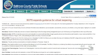 Baltimore County Public School teachers begin preparing for virtual semester