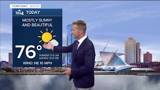 Mostly sunny and beautiful weather Tuesday