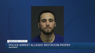 Police arrest alleged restroom peeper