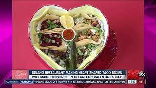Show the love with heart-shaped box of tacos