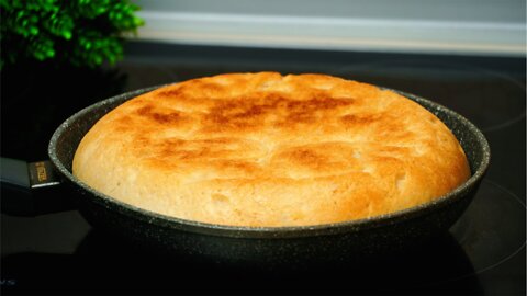 We don't buy bread anymore! BREAD in a frypan WITHOUT an oven! White bread recipe