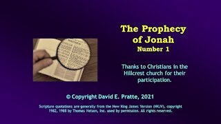 Video Bible Study: Book of Jonah - 1