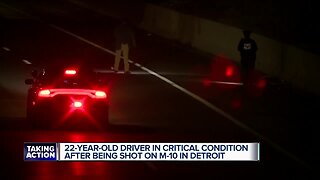 22-year-old in critical condition after shooting on M-10 overnight