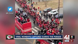 Viral moments captured during Chiefs parade