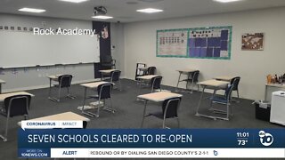 Seven schools cleared to reopen
