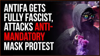 Antifa Gets FULLY FASCIST, Attacks Anti-Mandatory Mask Protesters