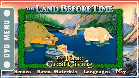 The Land Before Time III: The Time of the Great Giving - DVD Menu