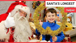 Britain's longest-serving Santa Claus is still bringing the magic of Christmas to children