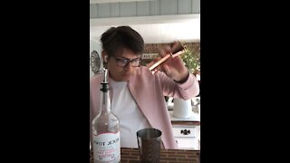 Bartender Makes Cocktail For Breast Cancer Awareness Month