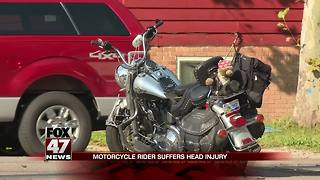 Intersection open after car vs. motorcycle crash sends biker to hospital
