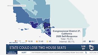 California could lose two house seats