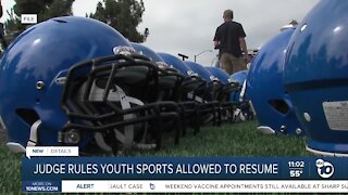 Judge rules youth sports allowed to resume