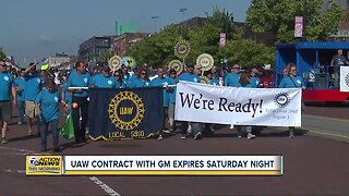 UAW contract with GM expires Saturday night