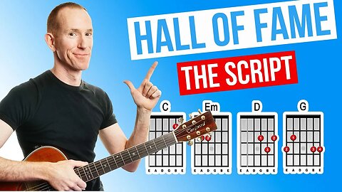 Hall Of Fame ★ The Script ★ Acoustic Guitar Lesson [with PDF]