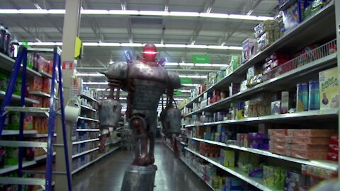 Fallout - Liberty Prime Attacks at Walmart - cg 3d animation