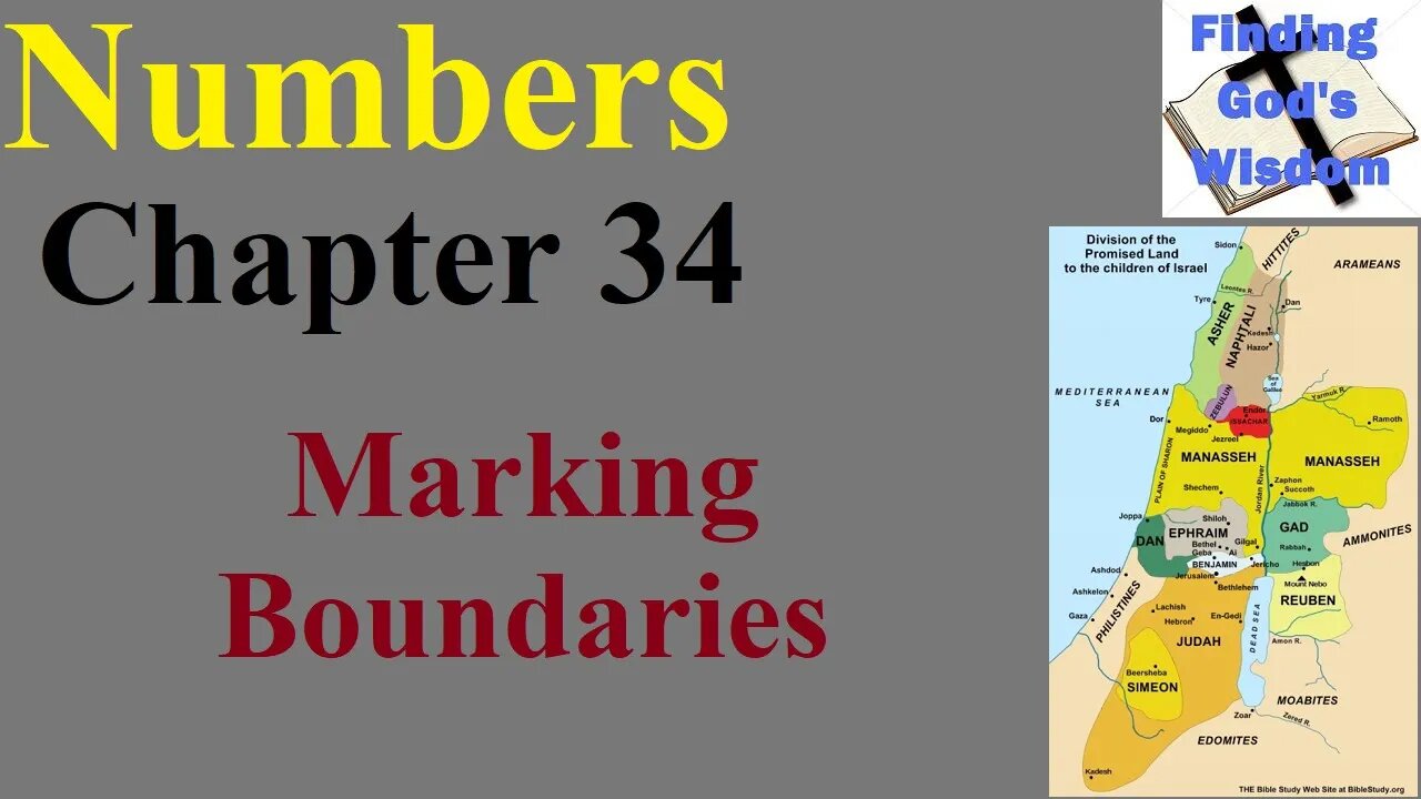 Numbers Chapter 34 Marking Boundaries