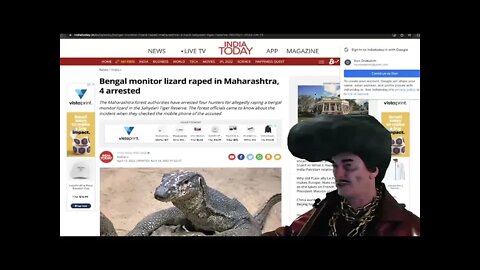 Sleazy QH News - 4 Men rape a Monitor Lizard