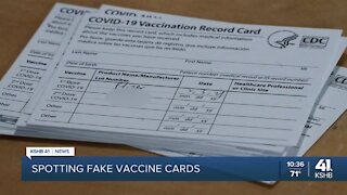 Spotting fake COVID-19 vaccine cards