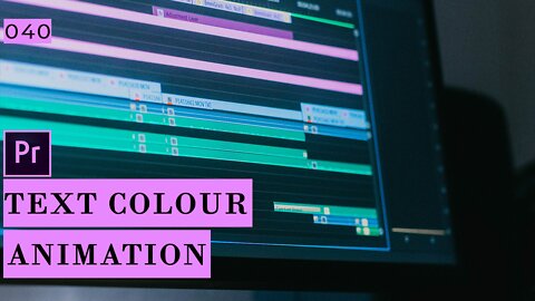 Create a Text Colour Animation in Premiere Pro