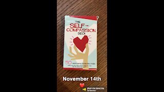 November 14th oracle card: self-compassion