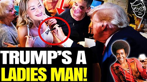 Trump Signs Bartender's Chest in Iowa As Crowd Chants "USA! USA! USA!" | Trump Tosses Pizza 🍕