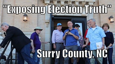 Speakers Address Rally after Presentation on "Exposing Election Truth" to Surry County Commissioners
