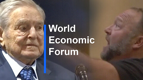 Alex Jones Confronts George Soros at WEF 2023