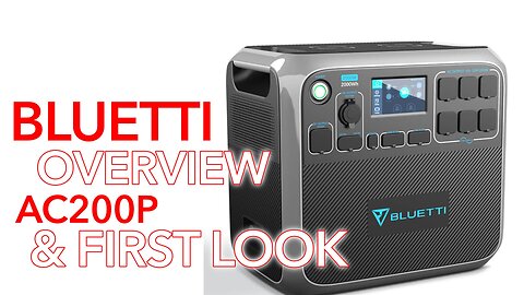 BLUETTI AC200P Portable Power Station Overview