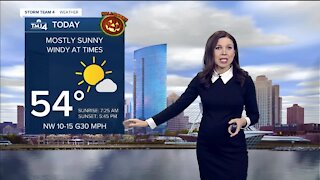 Sunny but windy weather for Halloween