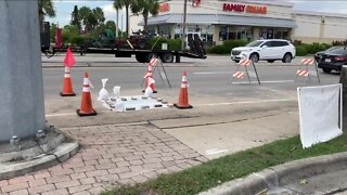 Traffic on Cape Coral Pkwy. back to normal after manhole failure