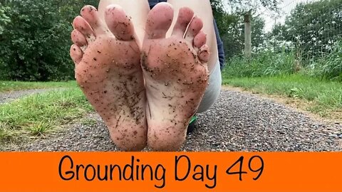 Grounding Day 49 - 7 weeks of living barefoot a walk in the woods