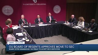 OU Board of Regents Approves Move to SEC