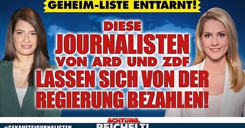 Geheim-Liste: Regierung bezahlte 116 Journalisten von ARD & ZDF / ZDF-Reporter drehte Impf-Werbung
