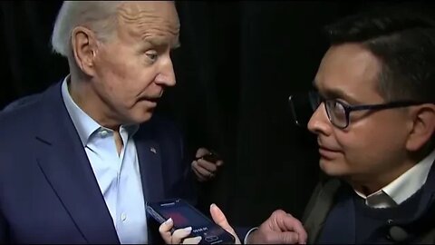Joe Biden Oddly Mocks a Reporter: “Why, why, why ... You get nervous, man! Calm down."